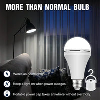 LED Rechargeable Light Bulb 7w 9w 12w 15w 85-265V Emergency Bulb Portable Hanging Camping Lamp for Tent Home Power Failure Porch