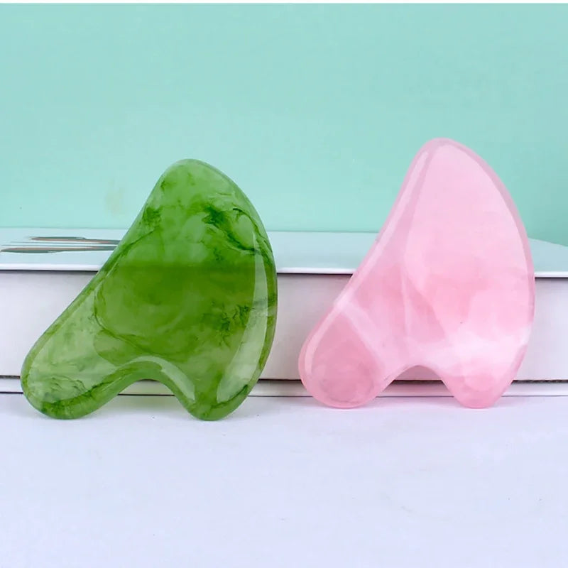 Scraping Massage Tools Natural Resin GuaSha Facial Beauty Firm Skin Care Face Gua Sha SPA Physical Therapy Gue Che 마사지