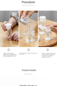 Refillable Bottles Push-type Bottling Push Down Empty Pump Dispenser Bottle for Nail Polish and Makeup Remover Bottle Packaging