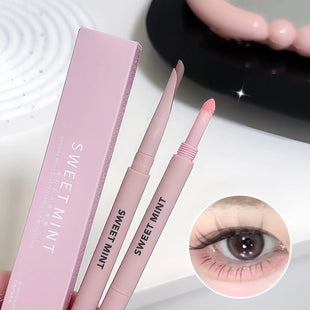 Sweetmint Meniscus Double-ended Silkworm Eyeliner Shadow Highlight Naturally Brightening Long-lasting Eye Makeup Two-in-One