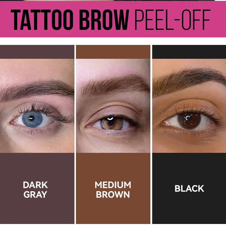 Peel-off Eyebrow Tearing Eyebrow Gel Tattoo Cream Dyeing Eyebrow Cream Tint Dye Semi-permanent Makeup Waterproof Beauty Supplies