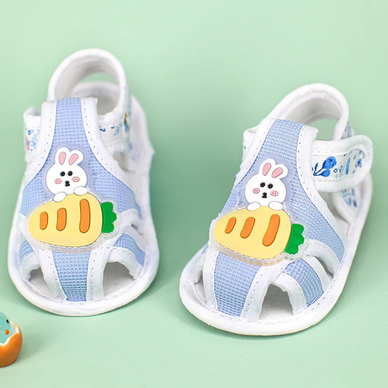 Summer Toddler Infant Kids Baby Cute Casual Princess Sandals Lovely Cartoon Soft Crib Shoes Boy Girls First Walkers Floor Shoe