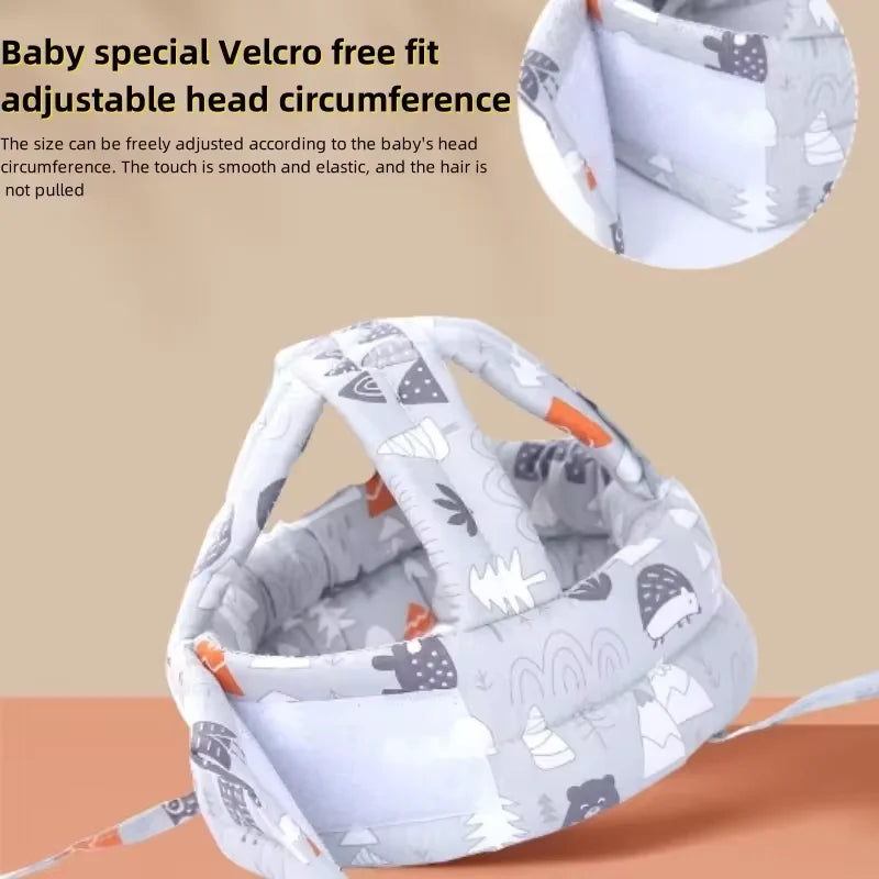 Baby Anti-collision Hat Baby Toddler Anti-fall Hat Children's Anti-fall Head Cap Safe and Breathable Can Be Washed All Seasons