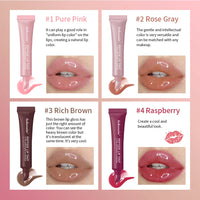 10ml Lip Glaze Moisturizing Jelly Lip Enrichment Oil Lasting Water Light Glass Lip Plump Oil Remove Line Lip Protection Serum