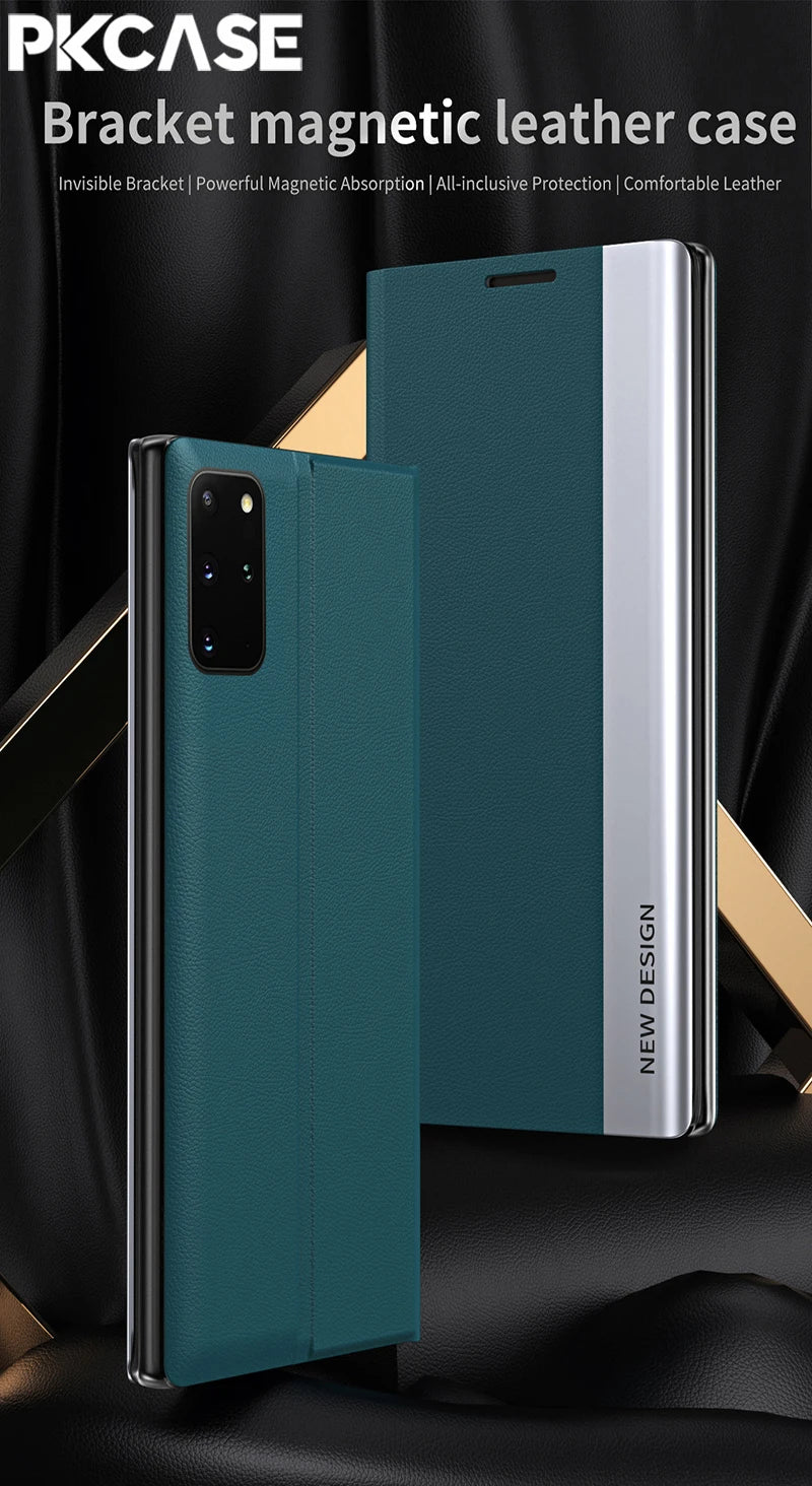 PKCASE Magnetic Flip Leather Phone Case For Honor 400 300 Pro 200 Lite X70 X9A X9B X9C X9D X8B X7B Cover For Magic 7 6 Lite