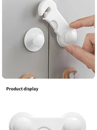 10Pcs Baby Safety Lock - Cabinets, Rooms & Drawers Anti-trap Protection Lock Multifunctional Baby Safety Lock Baby Safety Lock