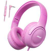Acer HK03 Kids Wired Headphones for School 85/94dB Volume Limiter 3.5mm Jack Foldable Stereo Sound Headset for Girls Boy Gifts
