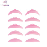 Permania 5 Pair Eyelash Extension Pads Silicone Protection Eyelashes Pad Reusable Lifting Curler Shield Patch Lashes Makeup Tool
