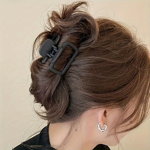 Women's Square Lightweight Hair Claw Clip Fashionable Elegant Hair Accessory Clip Suitable Hair Styling Makeup
