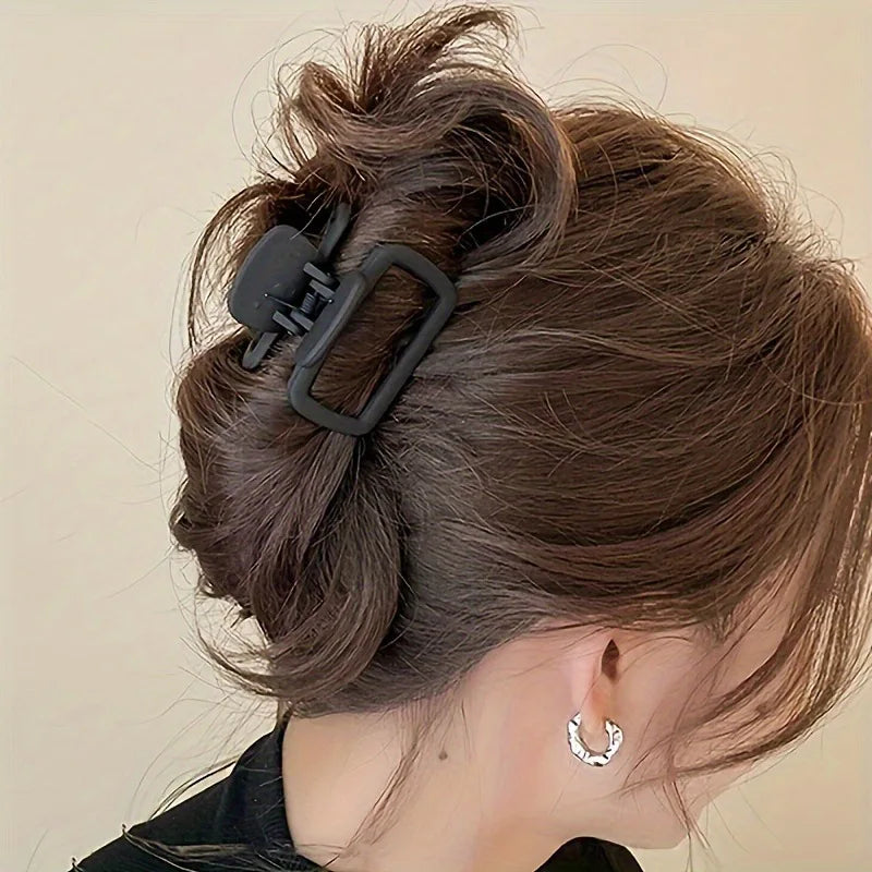 Women's Square Lightweight Hair Claw Clip Fashionable Elegant Hair Accessory Clip Suitable Hair Styling Makeup