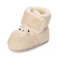 Winter New Cute Cartoon Baby Booties Boy Girl Boots Cotton Soft-Sole Non-Slip Warm Toddler First Walkers Infant Crib Shoes