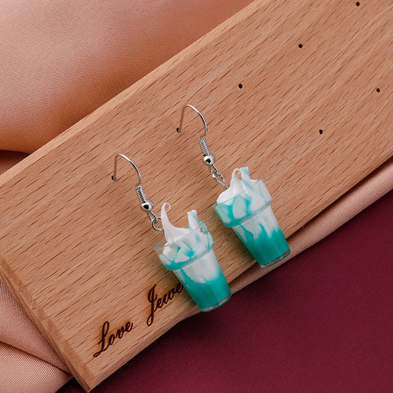 Personalized Simulation Cigarette Earrings Fashion Creative Funny Cigarette Butt Earring for Women Men Punk Street Jewelry Gifts