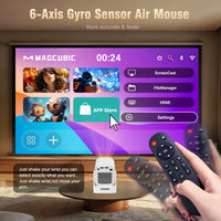 Magcubic HY310 Auto Focus Projector 1080P Native 4K 330ANSI Android 11 WiFi6 BT5.4 Mini Outdoor Movie Projector with Air Mouse