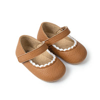 Meckior Baby Boys Girls Shoes Infant Leather Rubber Sole Anti-slip Toddler First Walkers Crib Shoes Newborn Girl Princess