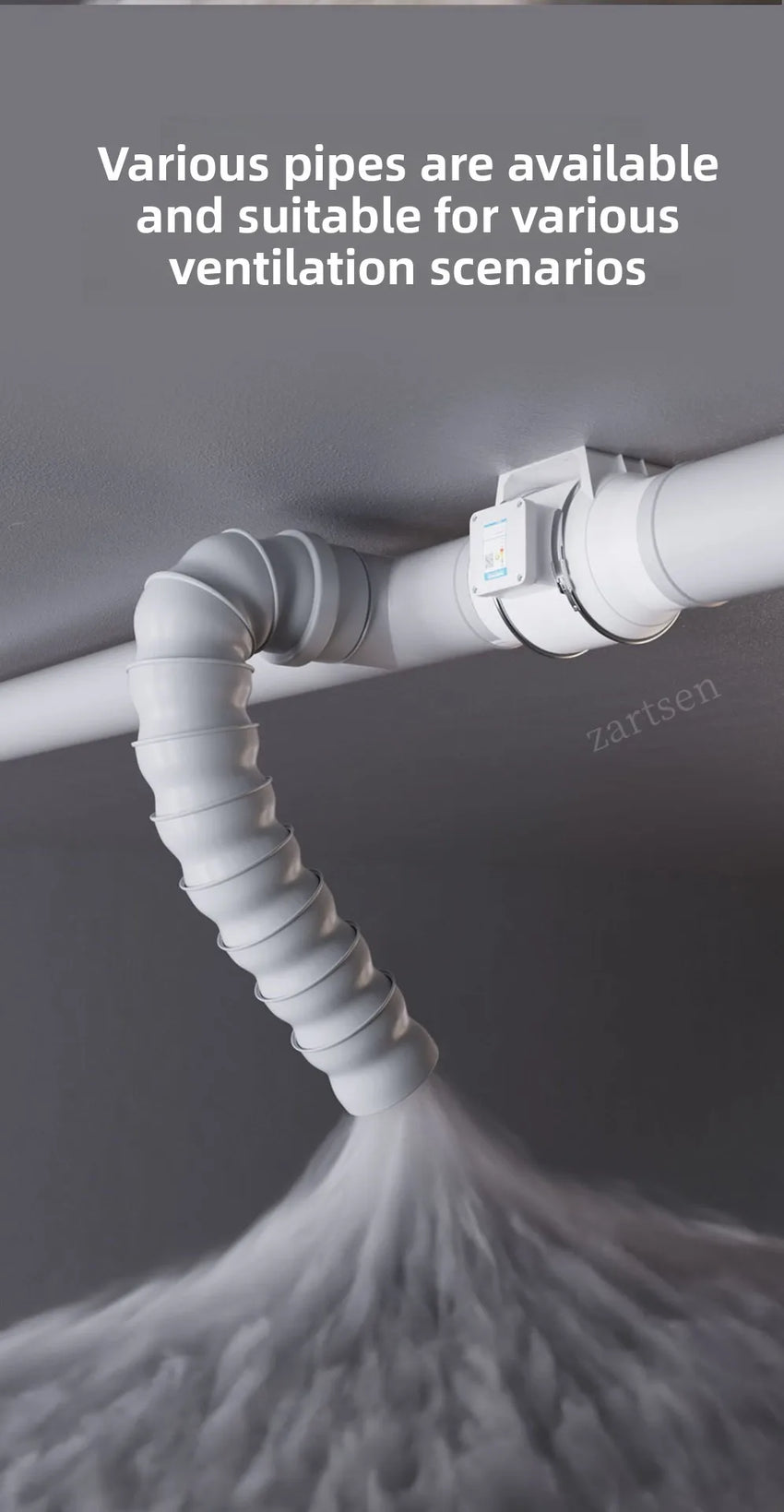 Exhaust Fan Home Mute Inline Duct Fan Bathroom Exhaust Fan Ventilation Equipment Kitchen Bathroom Wall Mounted Air Purifying Ve