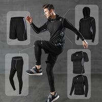 Running Fitness Clothing Sportswear Shirts Set Gym Hoodies Sports Wear Plus Size T-shirts  Jackets Men's Suits Workout Clothing